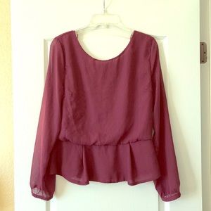 Back button blouse